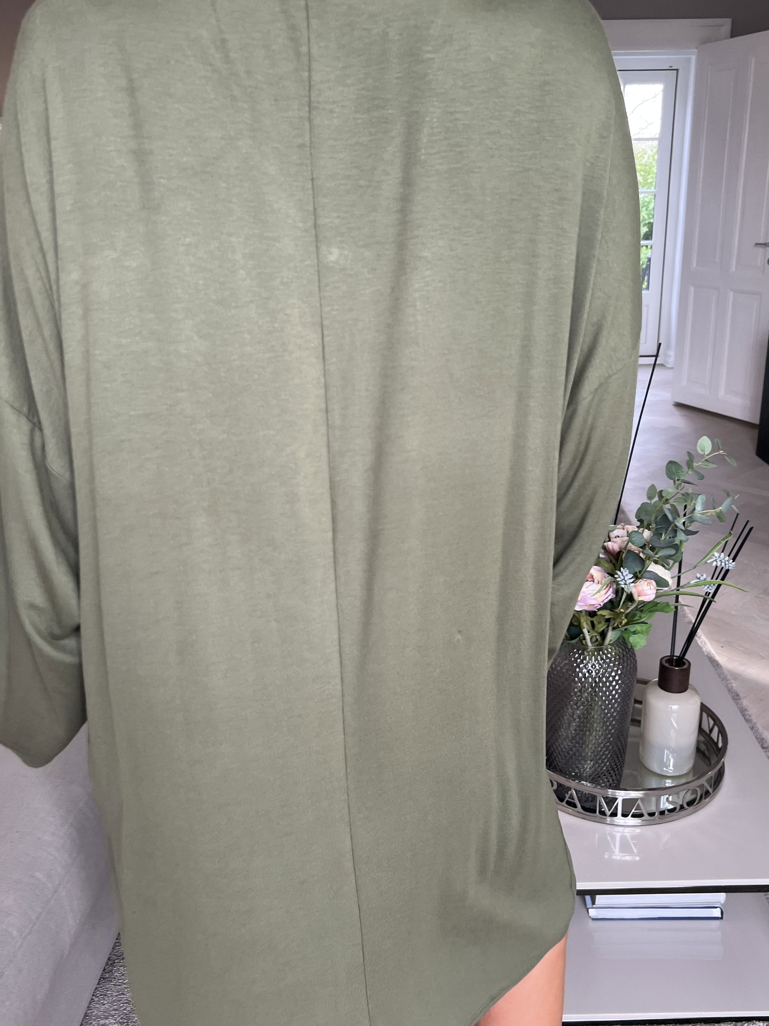 Lorenza plain - Tunika klänning i jersey med dragkedja